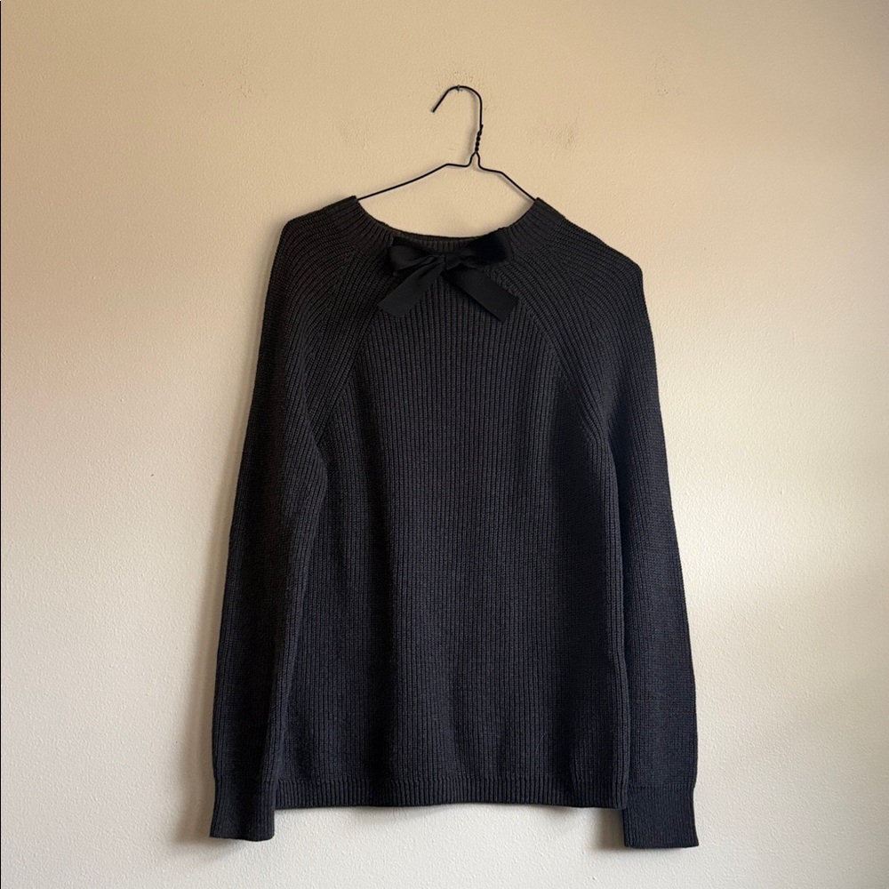 J Crew mercantile Bow neck sweater